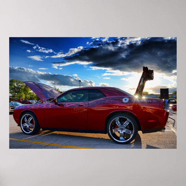 Dodge Challenger Print Poster (Vorne)