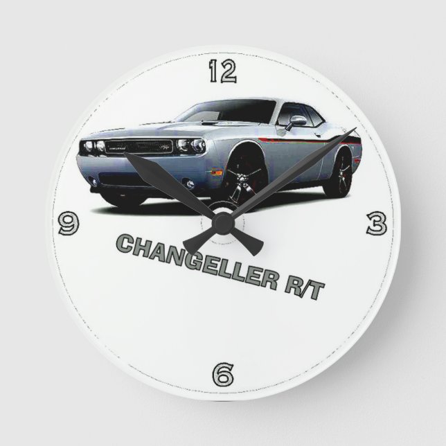 DODGE CHALLENGER R/T RUNDE WANDUHR (Vorderseite)