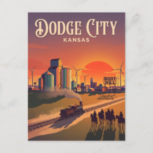 Dodge City Kansas Postkarte