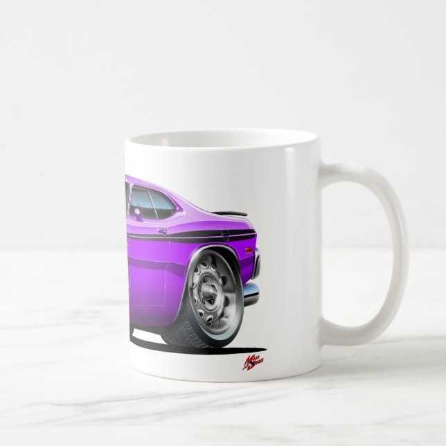 Dodge-Dämon-lila Auto Kaffeetasse (Rechts)