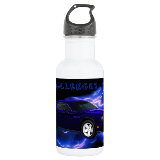 Dodge-Herausforderer Funktelegrafie Trinkflasche (Vorderseite)