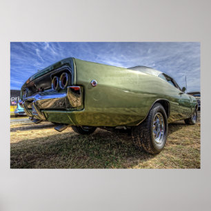 Dodge-Ladegerät 1968 in HDR Poster