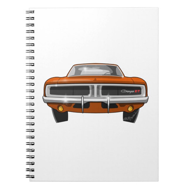 Dodge-Ladegerät 1969 Notizblock (Vorderseite)