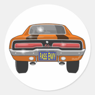 Dodge-Ladegerät 1969 Runder Aufkleber