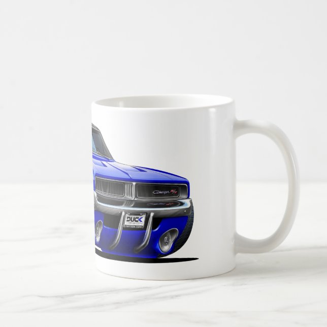 Dodge-Ladegerät-Blau-Auto Kaffeetasse (Rechts)