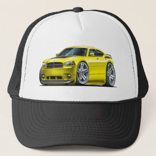 Dodge-Ladegerät Daytona gelbes Auto Truckerkappe