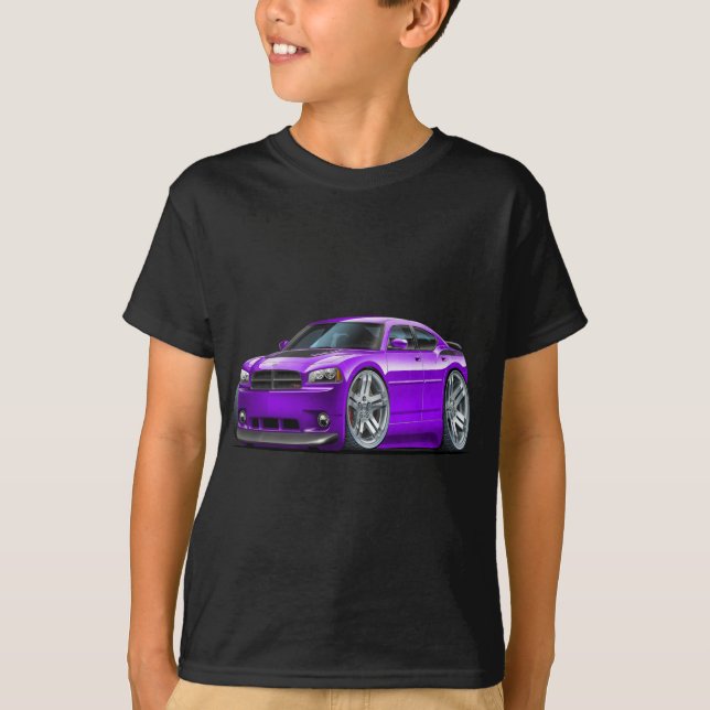 Dodge-Ladegerät Daytona lila Auto T-Shirt (Vorderseite)