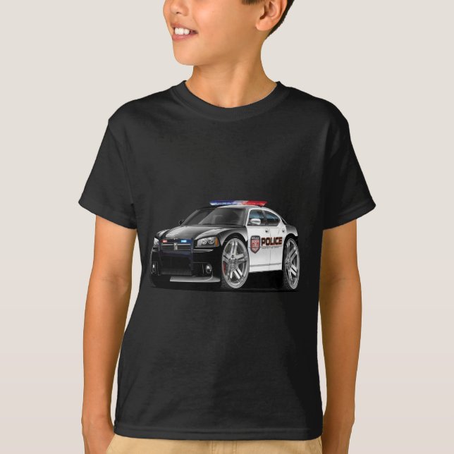 Dodge-Ladegerät-Polizei-Auto T-Shirt (Vorderseite)