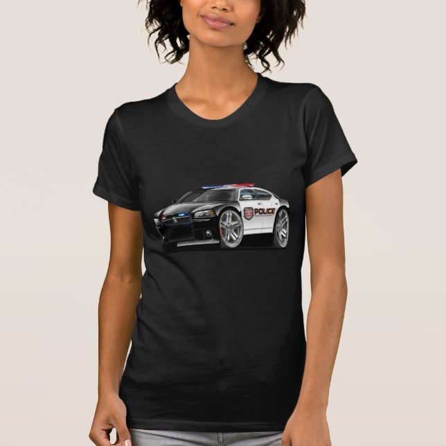 Dodge-Ladegerät-Polizei-Auto T-Shirt (Vorderseite)