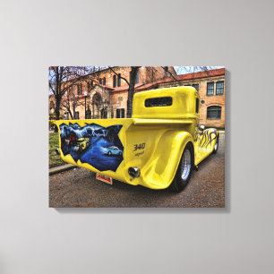 Dodge-Lieferwagen-Straßenstange 1934 Leinwanddruck