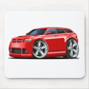 Dodge-Magnum-Rot-Auto Mousepad
