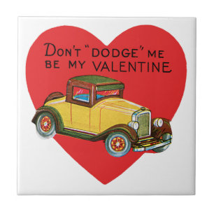 Dodge mich nicht, sei meine Valentin! Retro Valent Fliese