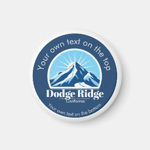 Dodge Ridge Mountain Kalifornien Skigebiet Magnet