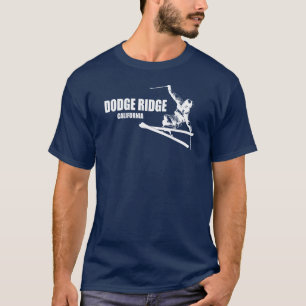 Dodge Ridge Mountain Resort Kalifornien Skifahrer T-Shirt