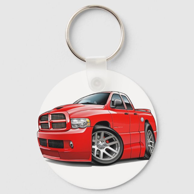 Dodge SRT10 Ram Dualcab Red Schlüsselanhänger (Vorderseite)