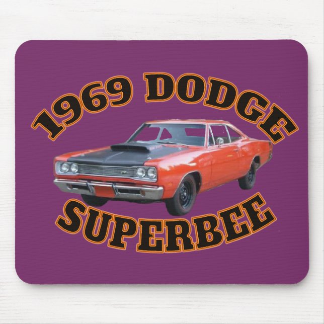 Dodge Superbee Mausunterlage 1969 Mousepad (Vorne)