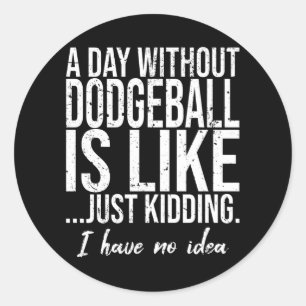 Dodgeball-Geschenkidee Runder Aufkleber