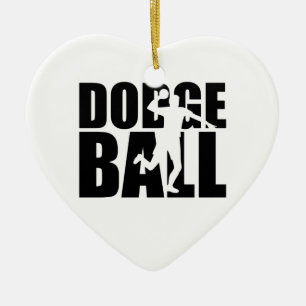 Dodgeball Keramik Ornament