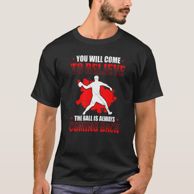 Dodgeball Player Dodgeball Coach Dodgeball Champio T-Shirt (Vorderseite)
