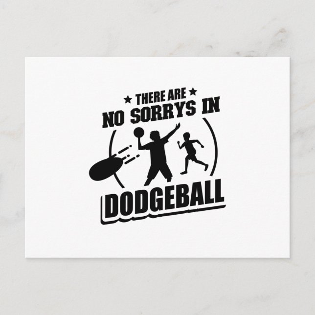 Dodgeball Player | Team Trainer Sportgeschenke Postkarte (Vorderseite)