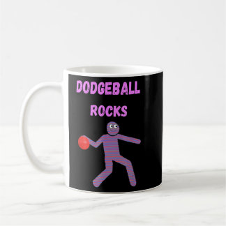 Dodgeball Rocks Design für Dodgeball-Liebhaber und Kaffeetasse
