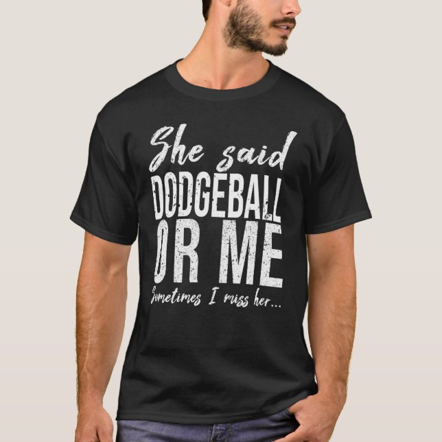 Dodgeball-Sportgeschenk-Idee T-Shirt (Vorderseite)