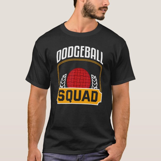 Dodgeball Squad Shirt Funny Dodgeball Team Dodgeba (Vorderseite)