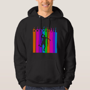 Dodgeball with Colorful Rainbow Bubbles Hoodie