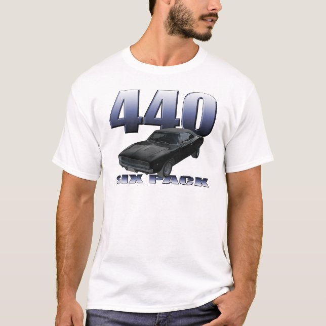 Dodgeladegerätfunktelegraphie 1968 440 sechs Satz T-Shirt (Vorderseite)