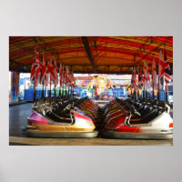 Dodgem Cars bei Funfair Print