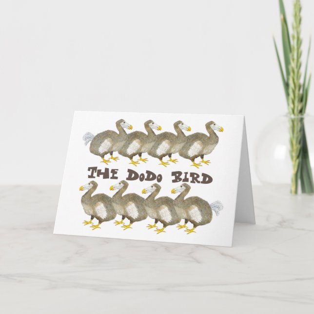 Dodo Bird Greeting Card Karte (Vorderseite)