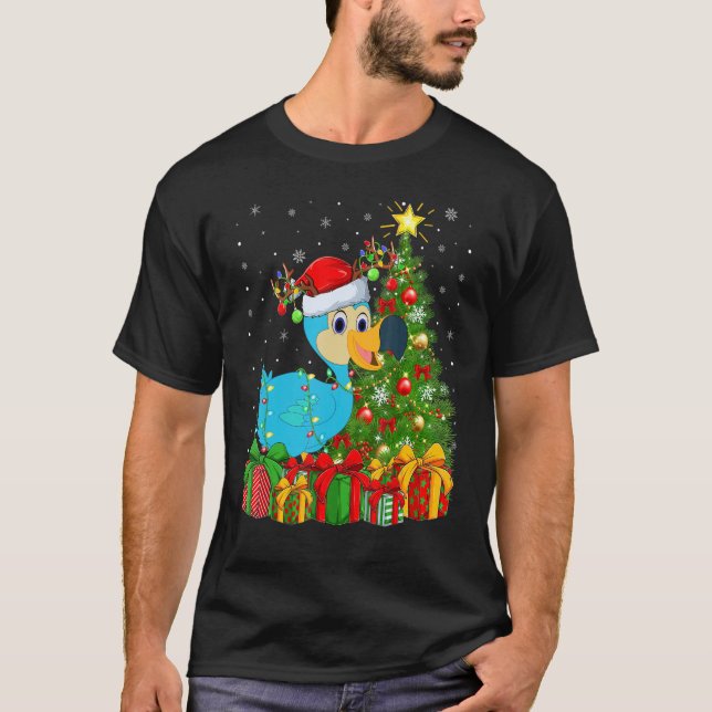 Dodo Bird   Xmas Holiday Santa Dodo Bird Christmas T-Shirt (Vorderseite)