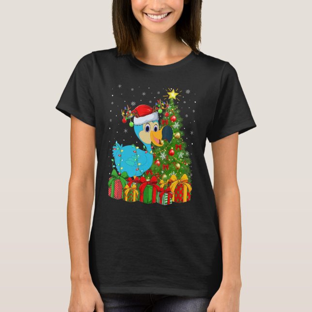 Dodo Bird   Xmas Holiday Santa Dodo Bird Christmas T-Shirt (Vorderseite)