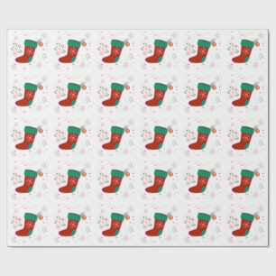Dodo Craft Studio Süße Weihnachtsstrumpf Feiertage Geschenkpapier