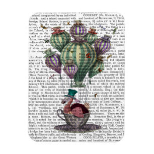 Dodo in Teacup mit Libellen Magnet