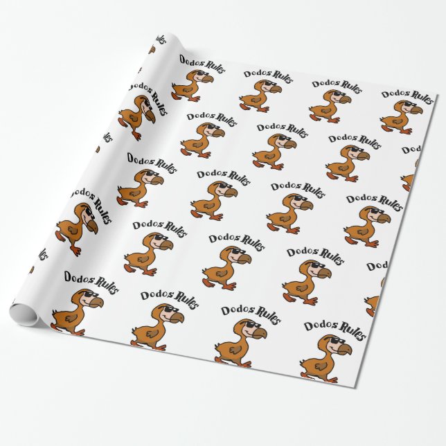 Dodo-Regeln | Hintergrundfarbe auswählen Geschenkpapier (Ungerollt)