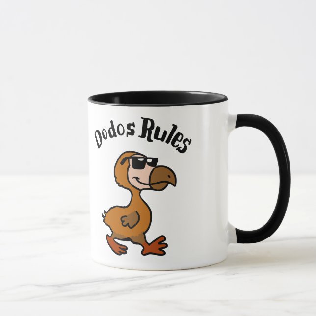 Dodo-Regeln | Hintergrundfarbe auswählen Tasse (Rechts)