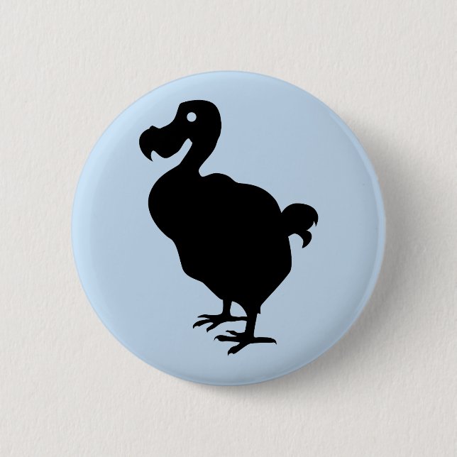 Dodo-Silhouette Button (Vorderseite)