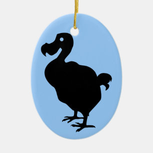 Dodo-Silhouette Keramik Ornament