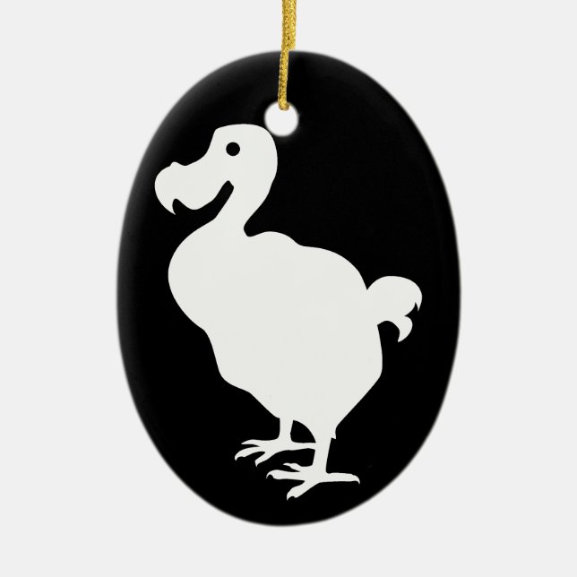 Dodo-Silhouette Keramikornament (Vorne)
