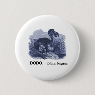 Dodo-Vogel (Didus ineptus) Button