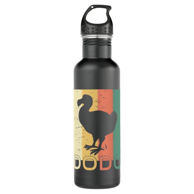 Dodo Vogel Edelstahlflasche (Vorderseite)
