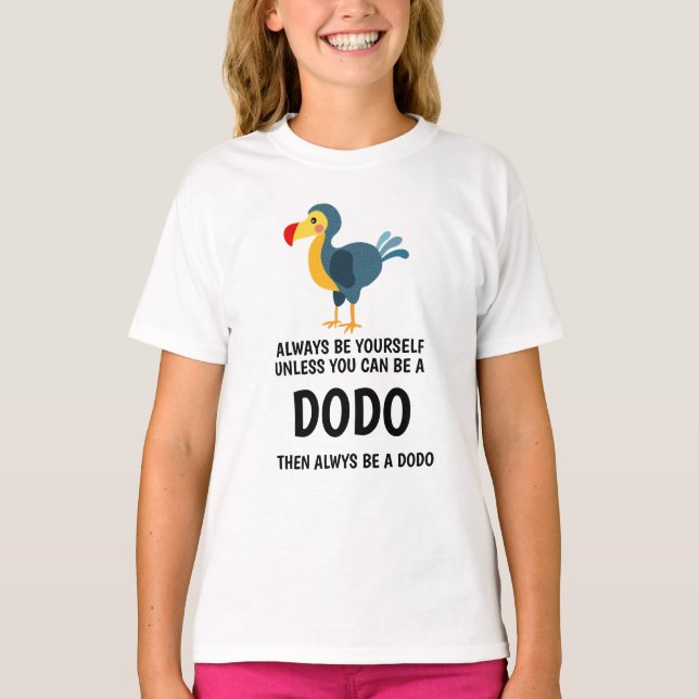 Dodo-Vögel Quotes-T - Shirt (Vorderseite)
