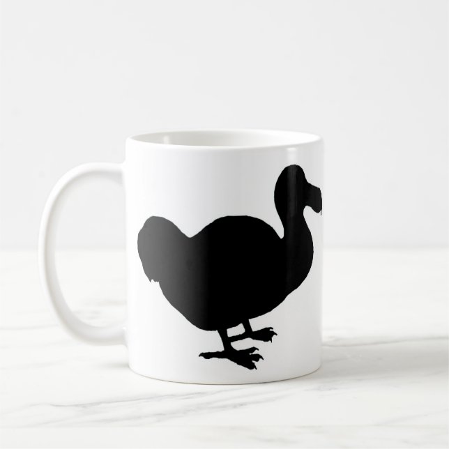 Dodo-Vogel-Silhouette Kaffeetasse (Links)