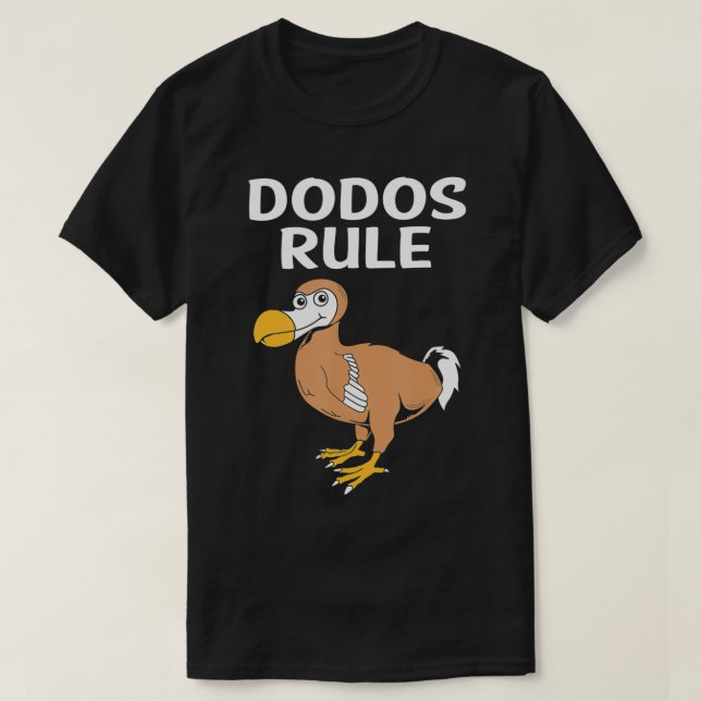 Dodos Rule Funny Dodo Bird  T-Shirt (Design vorne)