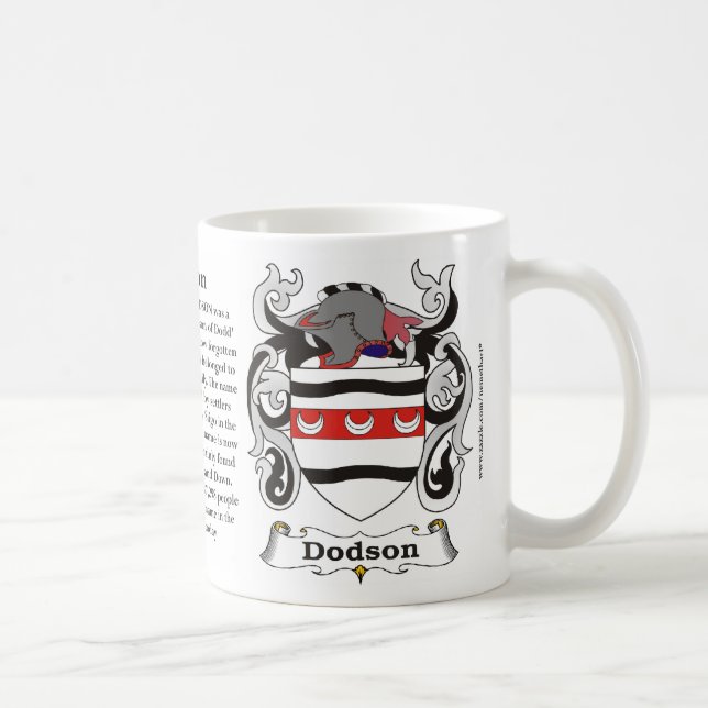 Dodson Familien-Wappen Tasse (Rechts)
