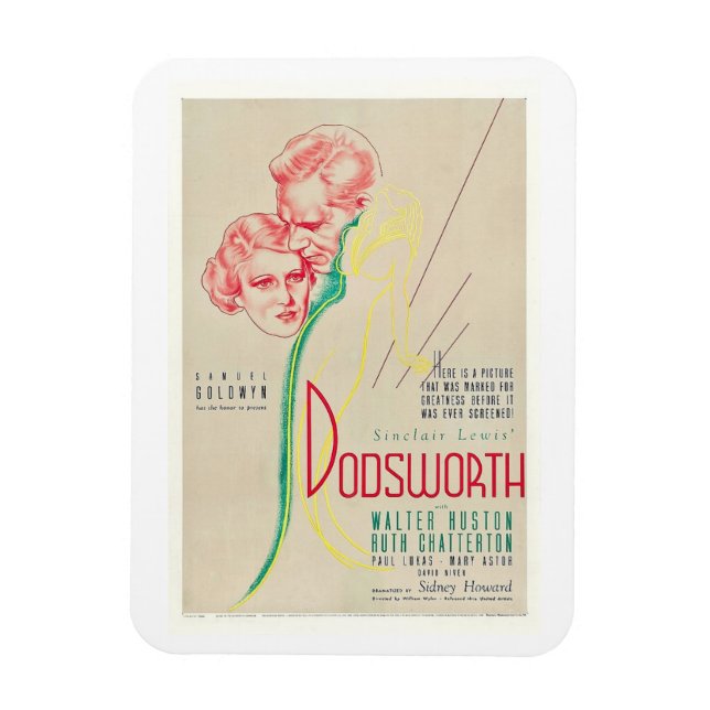 Dodsworth, Film, Film, Werbung Vintager Stil Magnet (Vertikal)