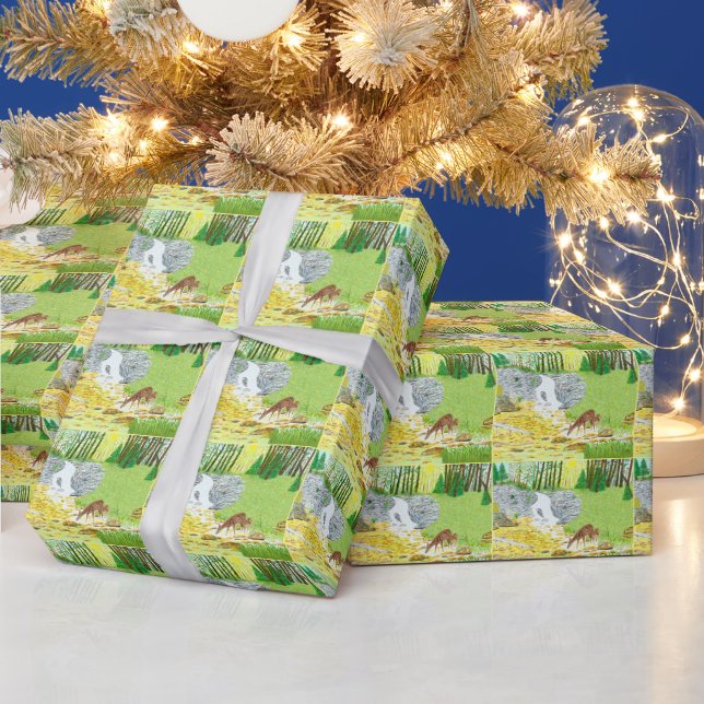 Doe and Fawn Geschenkpapier (Feiertage)