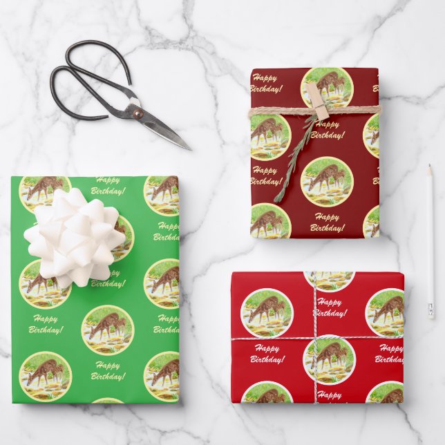 Doe and Fawn Geschenkpapier Set (Vorderseite)