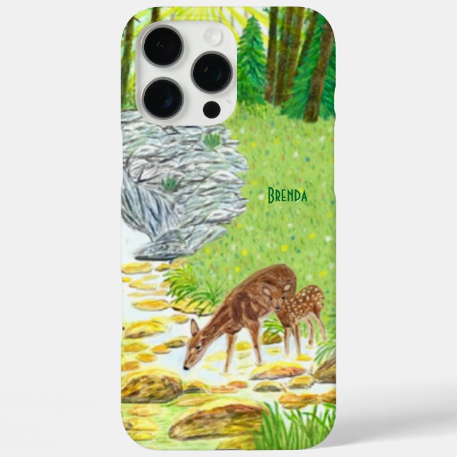 Doe and Fawn iPhone 16 Pro Max Hülle (Rückseite)